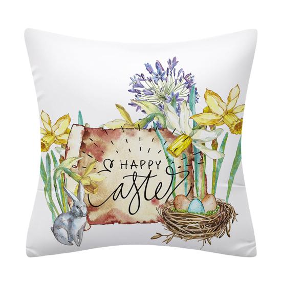 Наволочка пылезащитная потайная молния декоративная Счастливая Пасха Весенняя наволочка домашний декор ежедневное использование