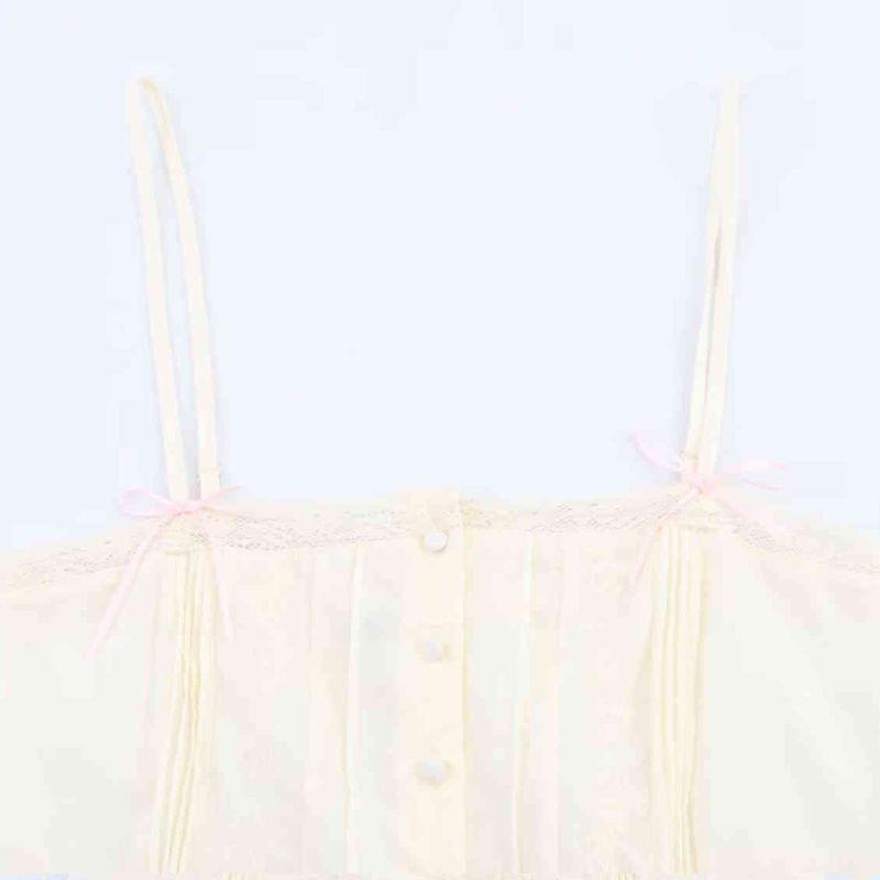 Kaslead New Women Clothes Western Style Bowknot Decoration Embroidery Sling Top 0881023 712