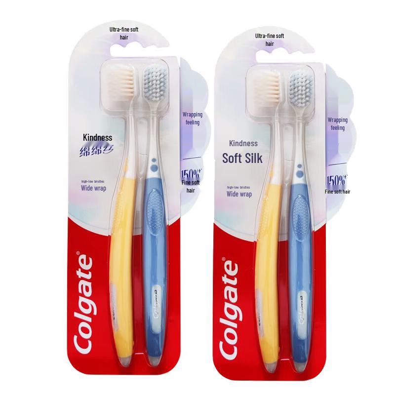 Colgate Широкие Мягкие Шелковые Зубные Щетки (4-Pack)