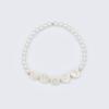 BONBEAU pearl initial gold beads Bracelet