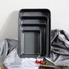 Rectangle Carbon Steel Storage Serving Tray Fruit Food Plates Non-Stick Deep Pan Cake Bread Biscuits Mold Kitchen Utensils