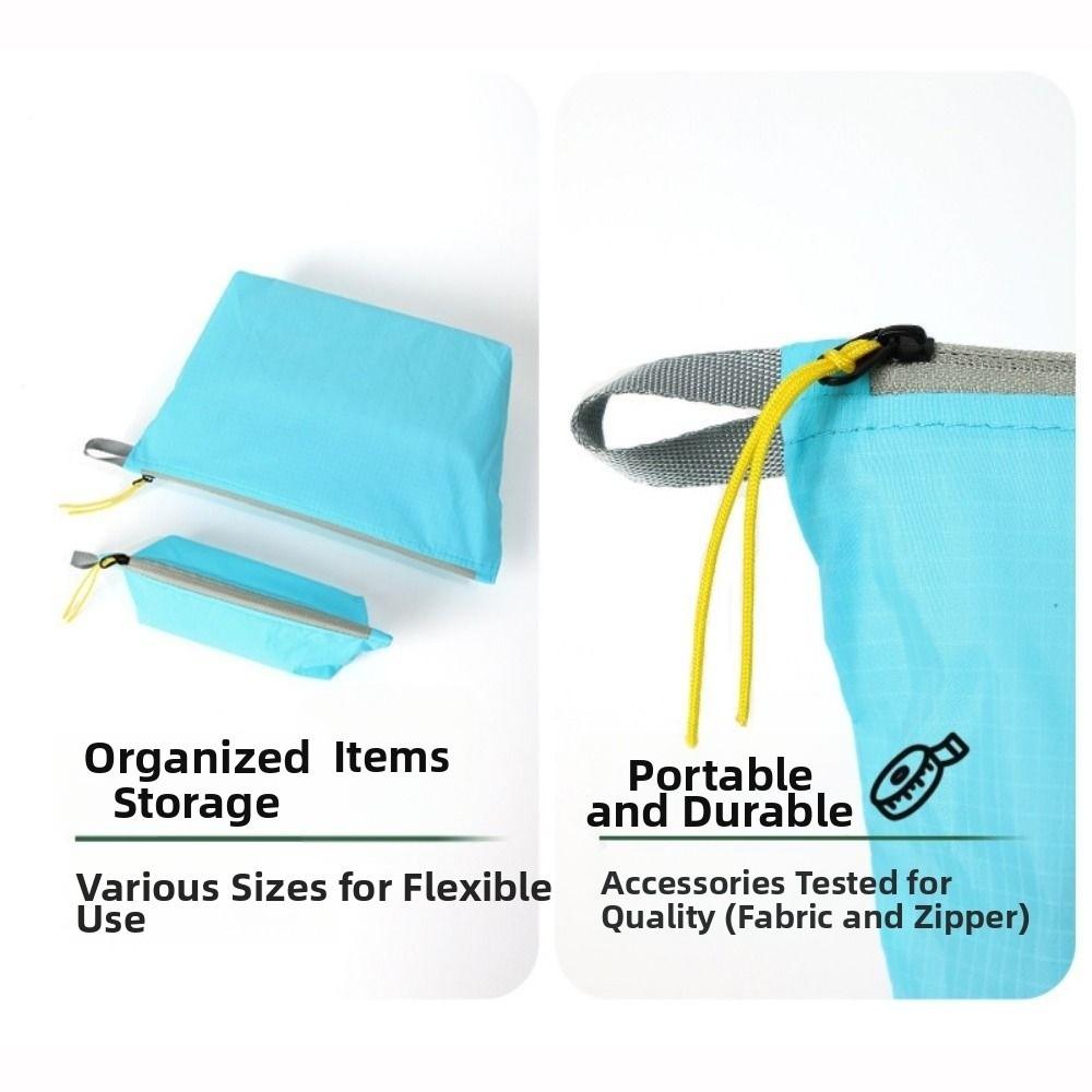 Waterproof Cosmetic Travel Organizer Portable Polyester Clothing Zipper Storage Bag Toiletry Bag