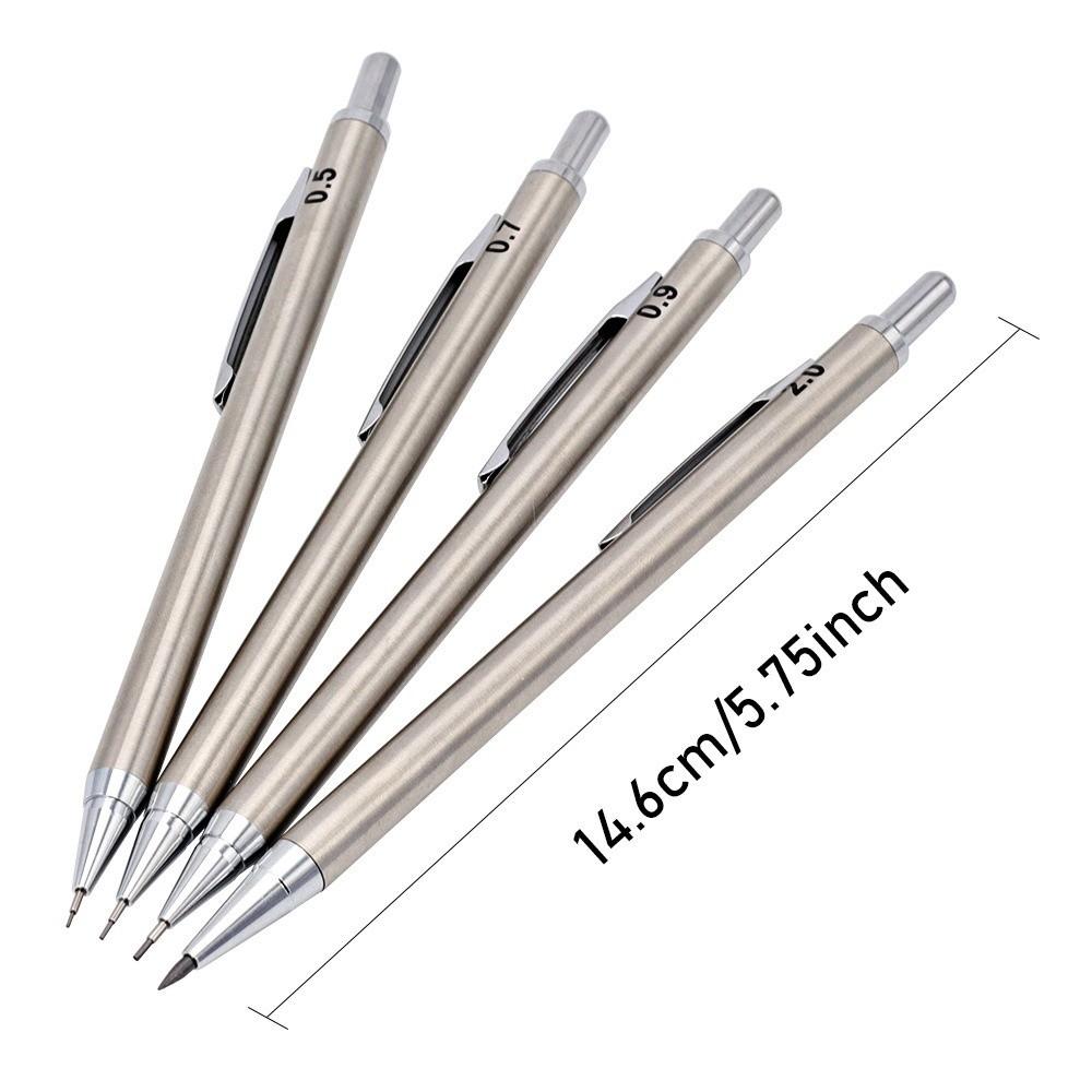 Full Metal Drafting Pencil 2B Automatic Pencil Durable Drawing Pencil  School Office Supplies