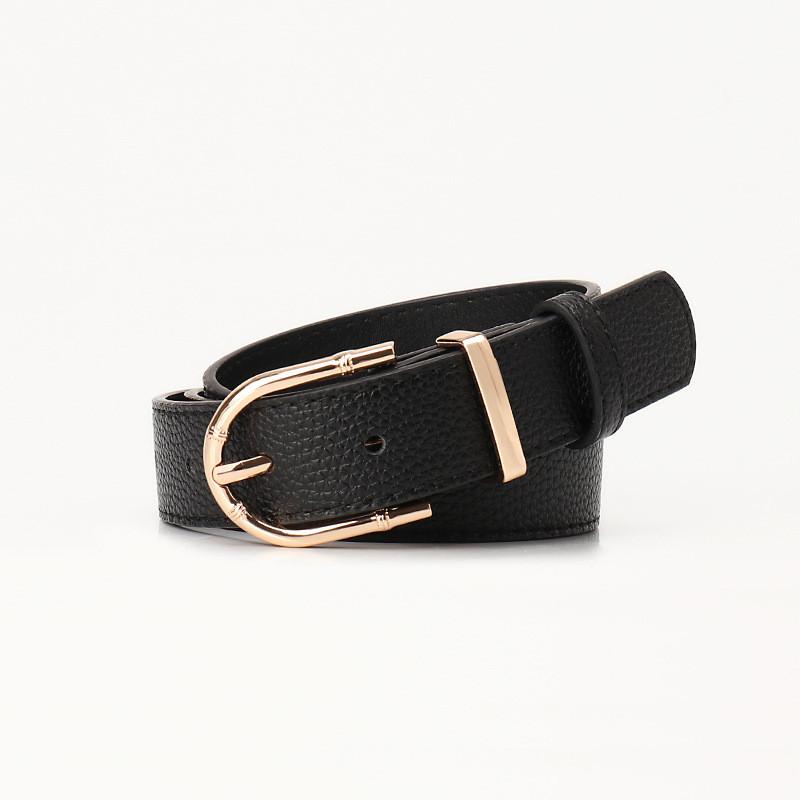 Elegant Faux Leather Belt For Women With Alloy Buckle For Fashion And Office Looks