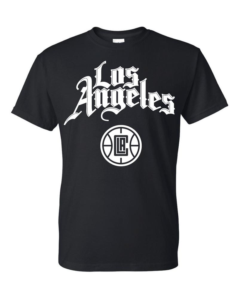 Футболка с логотипом Los Angeles Clippers - Все цвета дизайна + Размеры S-5XL и Детская унисекс футболка
