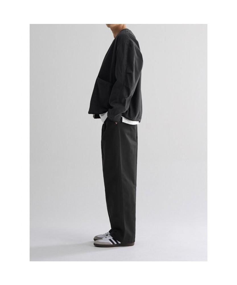 8SECONDS Cotton Wide Fit Half-Banding Pants Black