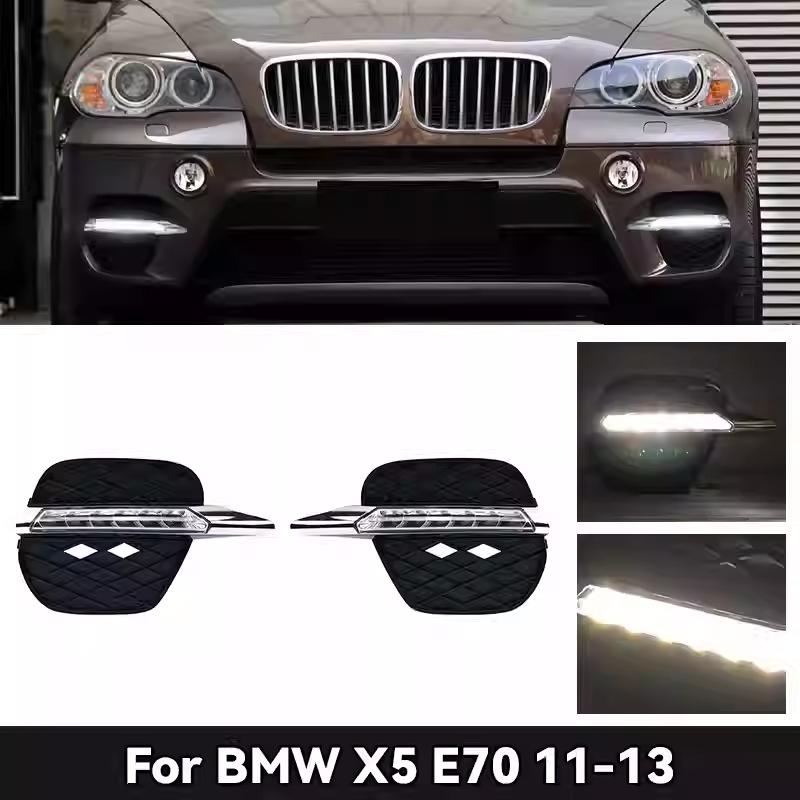 Compatible LED Daytime Running Lights for 2011-2013 BMW X5 and E71 Retrofitting.