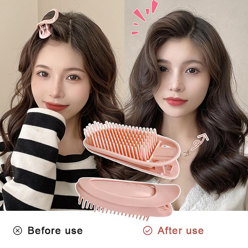 Челка Корень волос Натуральный Пушистый Ленивые Заколки для волос Бигуди Волосы Верхняя часть Укладка Шпильки Челка Вьющиеся Заколки Заколки для волос