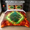 Werder Bremen Football Design Bed Bedding Set 1 Duvet Cover + 2 Pillowcases Soft Breathable Household Bed Linens