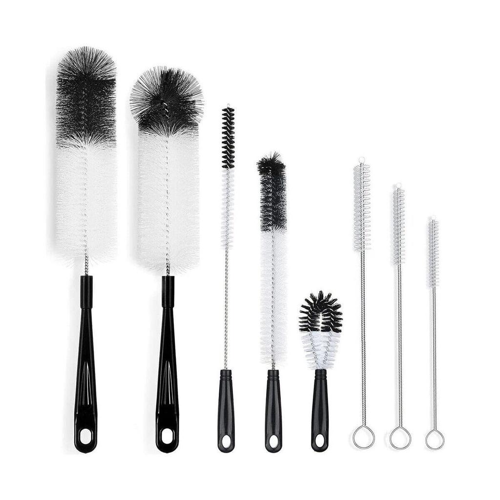8X Набор щеток для чистки бутылок, стеклянных трубок, трубок, маленьких и длинных