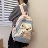 New Japanese Ins Schoolbag Female College Student Retro Fashion Backpack Large Capacity Couple Travel Backpack