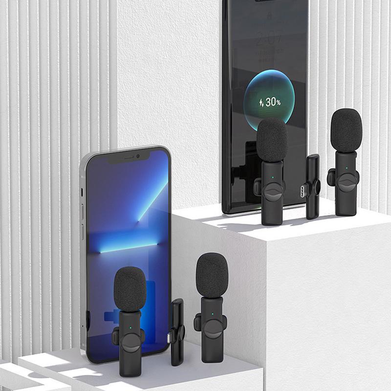 K11 Professional Wireless Lavalier Microphone for iPhone iPad Android Live Broadcast Gaming Recording Interview Business Mic