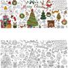 Funny Large Christmas Coloring Poster for Drawing Paper DIY Doodle Tablecloth Christmas Background Decor Christmas Decor