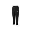Solid Color Casual Woven Lace-Up Mid-Rise Knitted Sports Pants Men Pants Black 685578-01