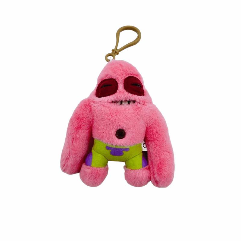 Fuggler Big Teeth Monster Plush Keychain With Cartoon Design For Kids And Gift Use
