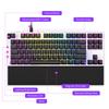 NZXT FUNCTION TENKEYLESS Gaming KB592 Keyboard, White, KB-1TKUS-WR,