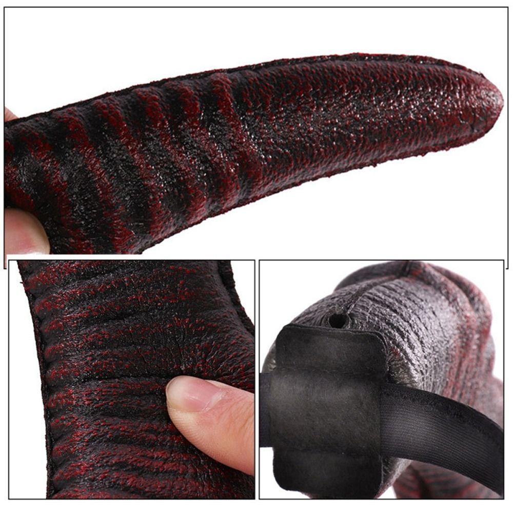 Headpiece Halloween Demon Horns Headband Pu Devil Ox Horn Hairband Novelty   Dressing Up Props