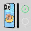 Cartoon Capybara For Magsafe Magnetic Phone Case Wireless PC+TPU For IPhone 11 12 13 14 15 16 17 Pro Max Plus