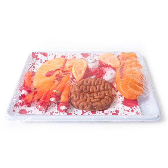 Реалистичный поддельный орган тела, жуткая пластиковая модель человеческого сердца и мозга для мероприятий в стиле хоррор, домов с привидениями, баров, вечеринок на Хэллоуин, реквизит