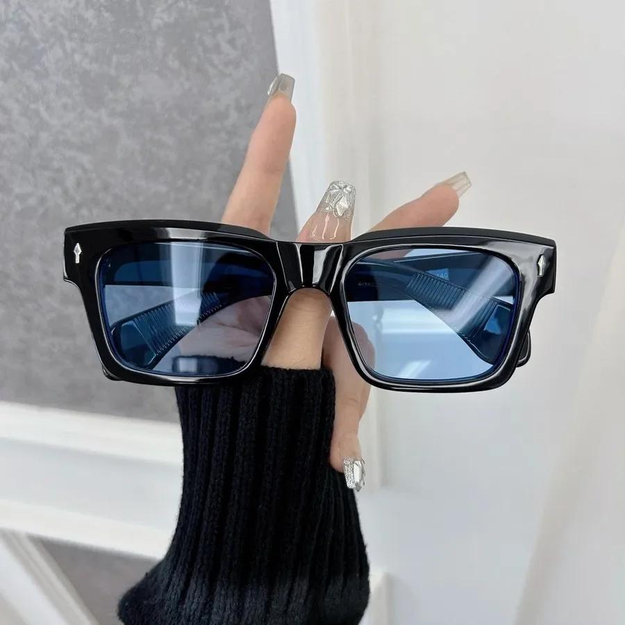 Designer Brand Square Sunglasses Women Men Colorful Cat Eye Frame Sun Glasses Female Mirror Colors Cool Fashion