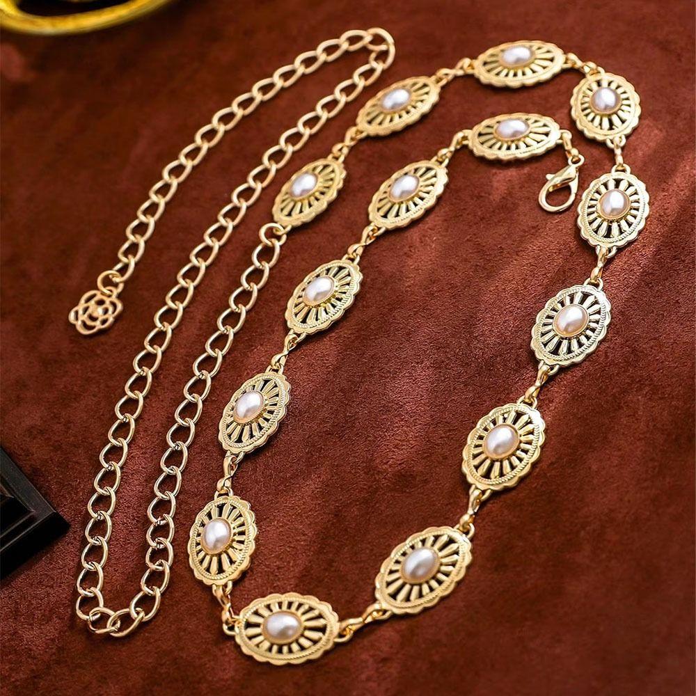 Retro Metal Chain Waist Belt Minimalist Women's Waist Chain Luxury Body Chain Festival Gift