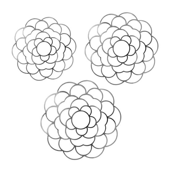 Floral Grid Organizer Stainless Steel 4" 5" 6" Flower Frog Wire Floral Arrangement Grid for Vases Bouquets Dining Table Decoration