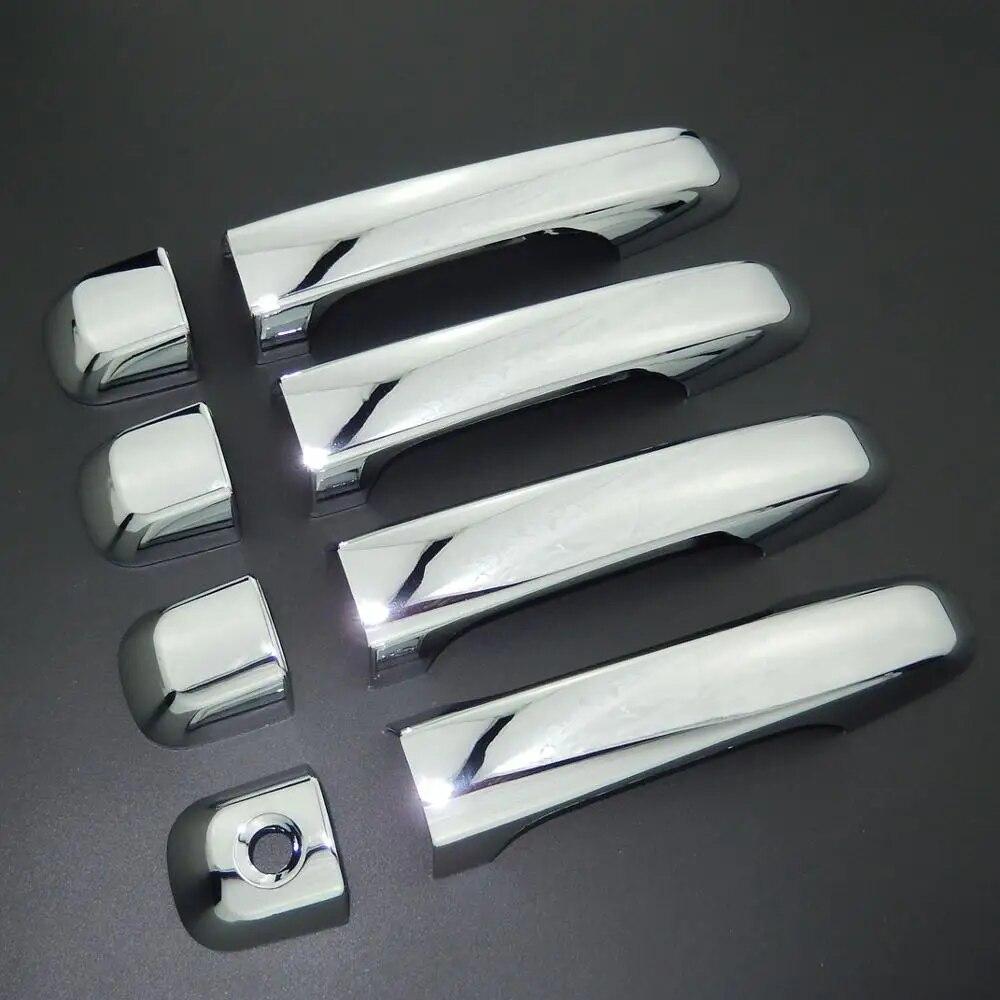 For Lexus GX 460 2010-2018 Car Styling Chrome Side Door Handle Cover Trim & Door Bowl Cover 2017 2016 2015 2014 2013 2012 2011