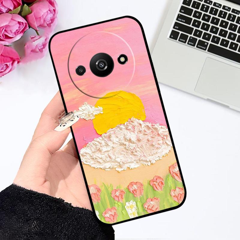 Мягкий чехол для Redmi A3 A3x 4G Силиконовый TPU Чехол для телефона для Xiaomi Redmi A3 Pro Модный Роскошный Печать Coque Fundas Защитный