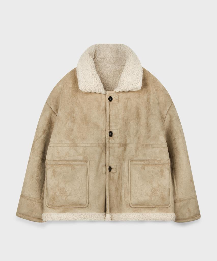 Куртка-свитер Place Studio Reversible Suede Oversized Shearling Shearling