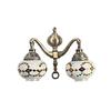 Двойной металлический настенный светильник, бра из латуни в португальском стиле