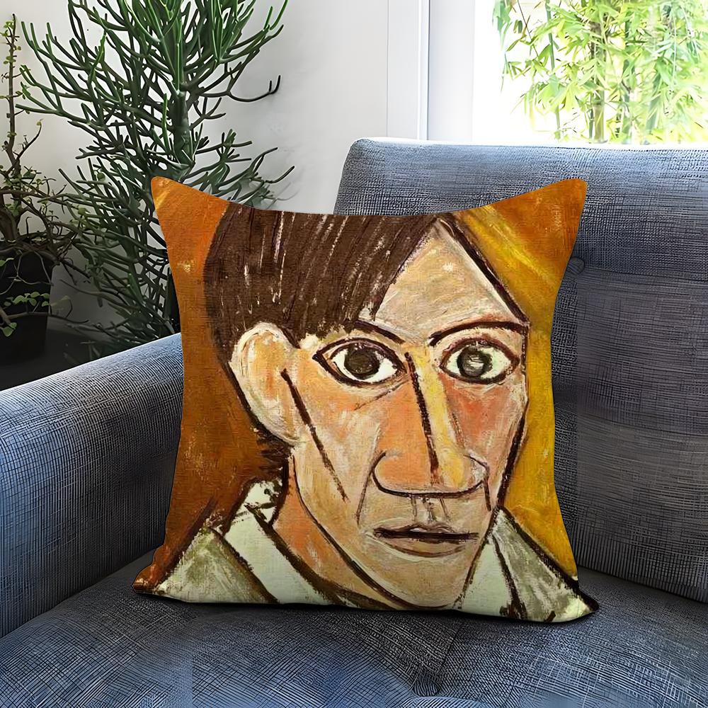 P-Picasso Арт Наволочка Удобная Двусторонняя Наволочка Идеально для Автомобиля Дивана Спальни и Не Только