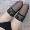 Sheer Sexy Stockings Non-slip Silicone Thigh High Wide Lace Stockings Women Long Socks Bandage Stocking Nightclubs Pantyhose