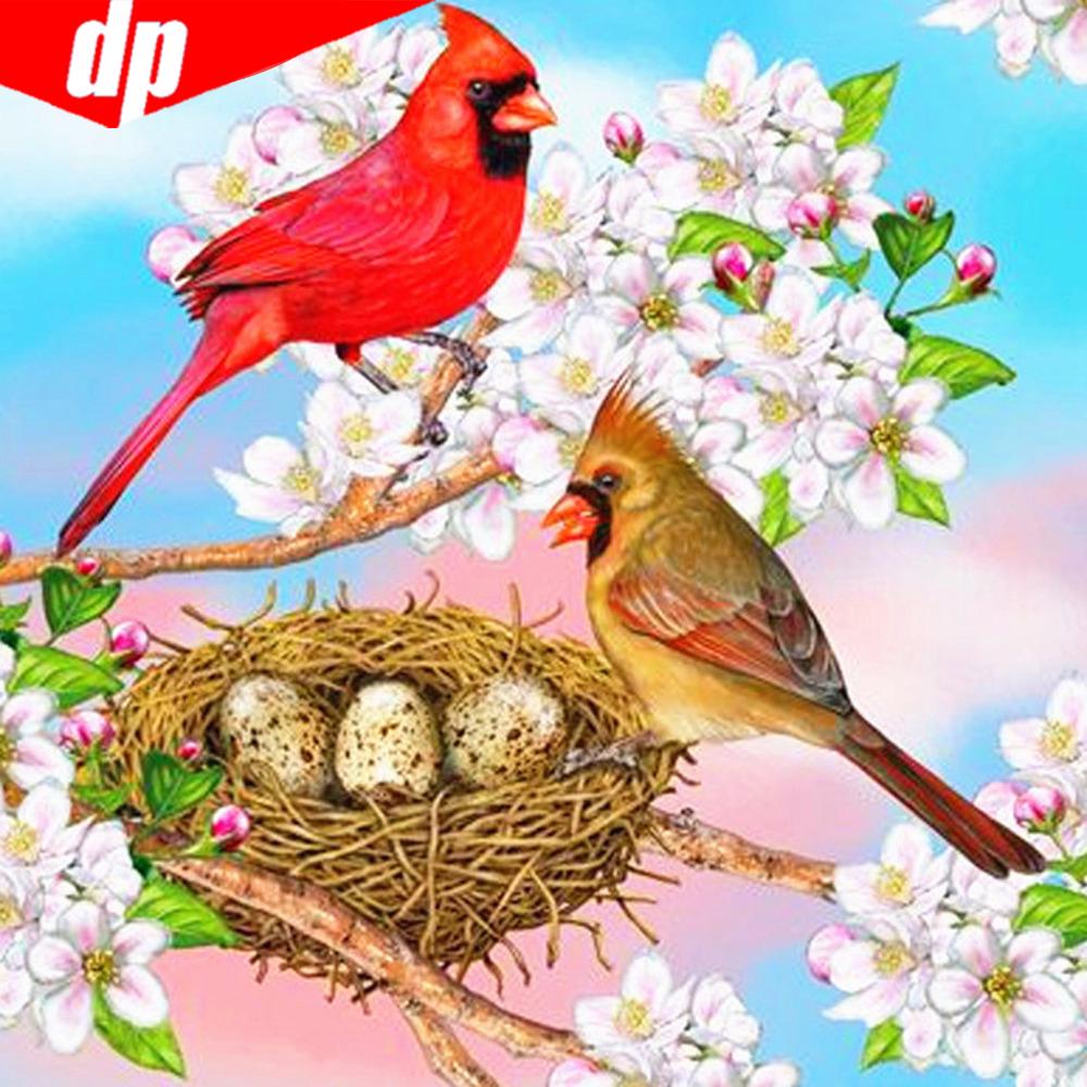 5D DIY Diamond Painting Animal Full Round Bird Diamond Embroidery Rhinestones Picture