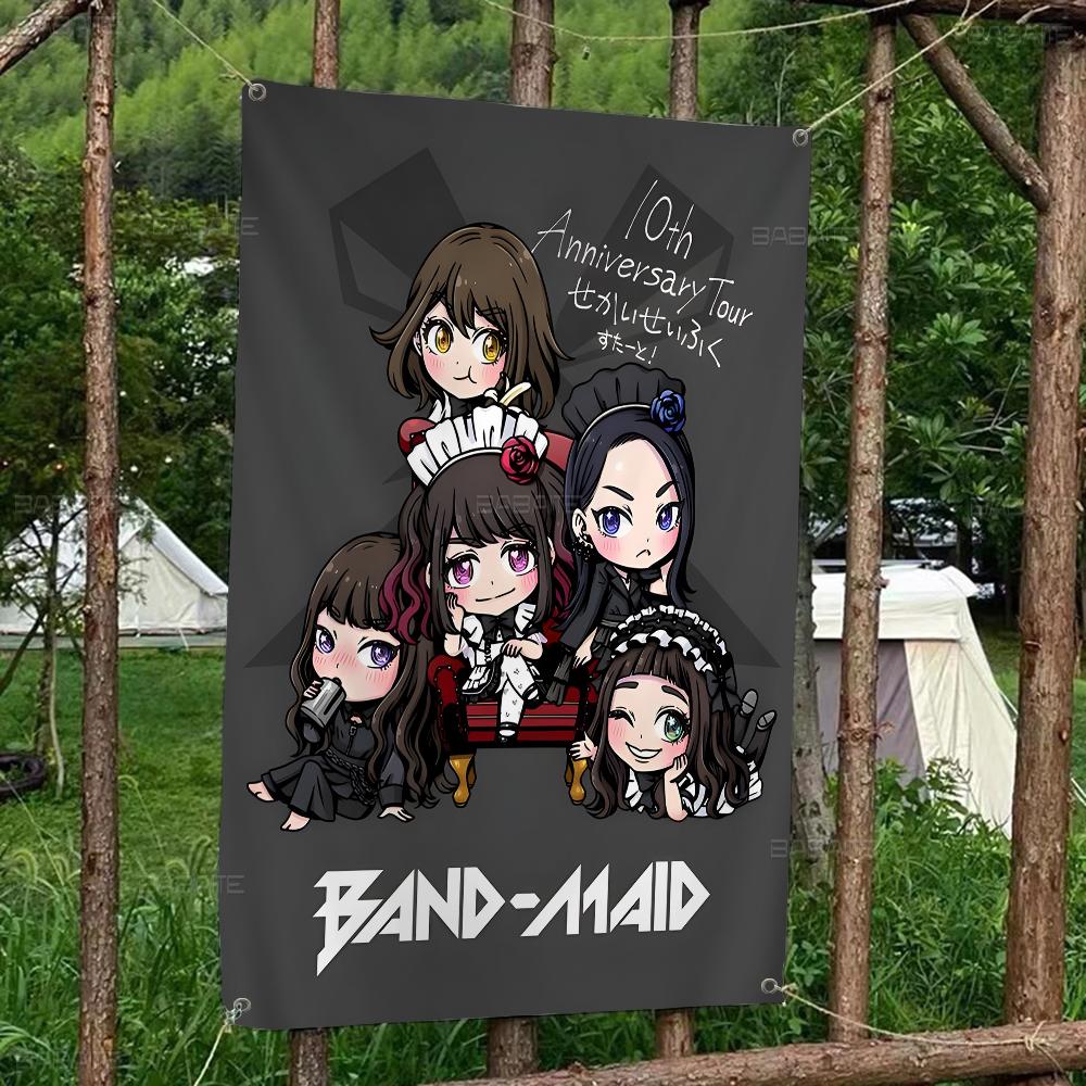 Певец Bband Mmaid Большой Размер Флаги Печатные Узоры Интересные Украшения для Вечеринки по Случаю Дня Рождения Баннер