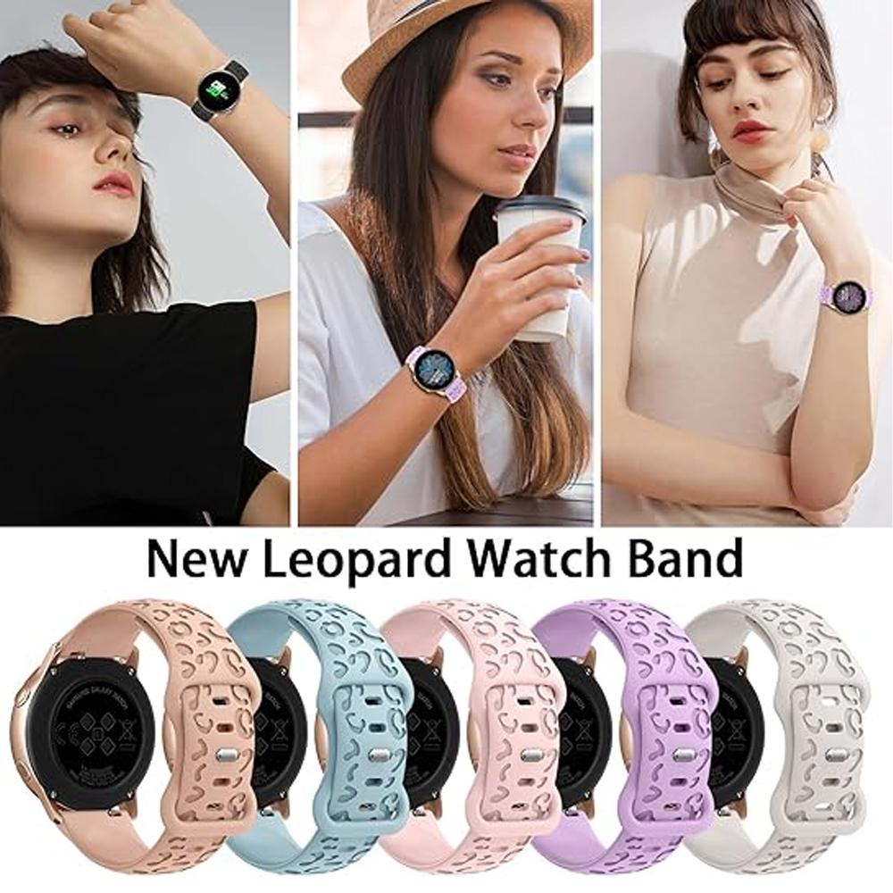 Ремешки 20 мм для Samsung Galaxy Watch 6/7/5/4/classic/5 pro 44 мм 40 мм Силиконовый Гравированный correa Браслет HUAWEI GT 2e 3 4 5 Ремешок