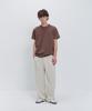 PSSHOPPER Curved Washed Wide Sweatpants [Cream]
