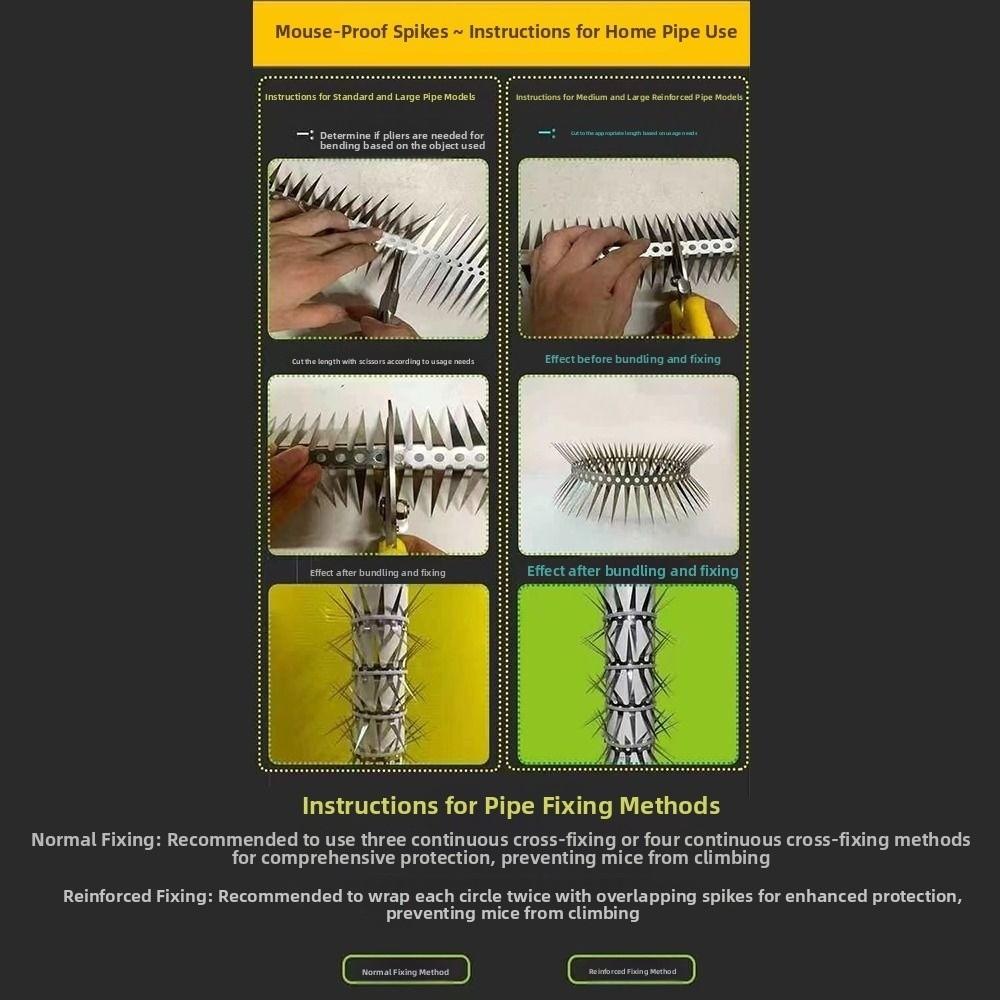 Гибкие шипы из нержавеющей стали для защиты от птиц 0,5/1 м, шипы против голубей, средство от белок, для крыши