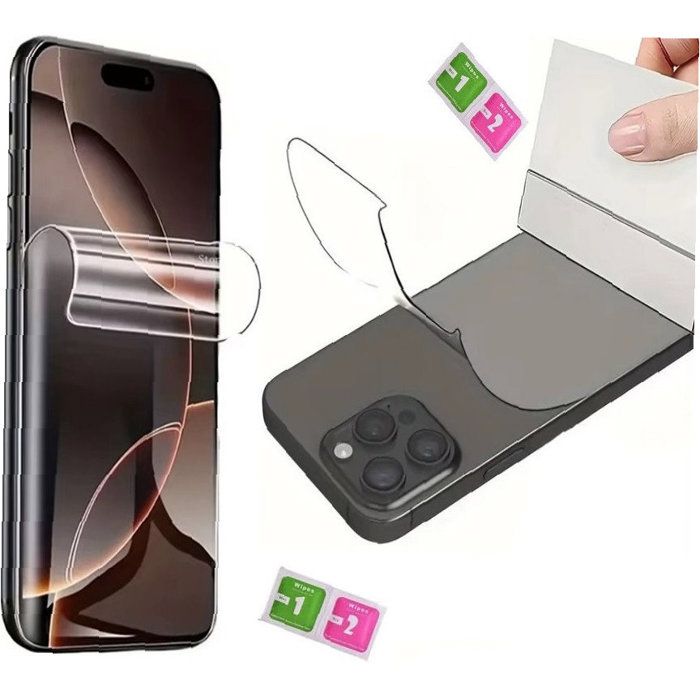 Film de protection - AILIKA - Xiaomi Mi Cc9 Pro - Hydrogel - Protection écran + dos - Installation facile