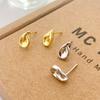Small Water Drop Earrings New Year's Earrings Streaming Water Drop Earrings Versatile Temperament