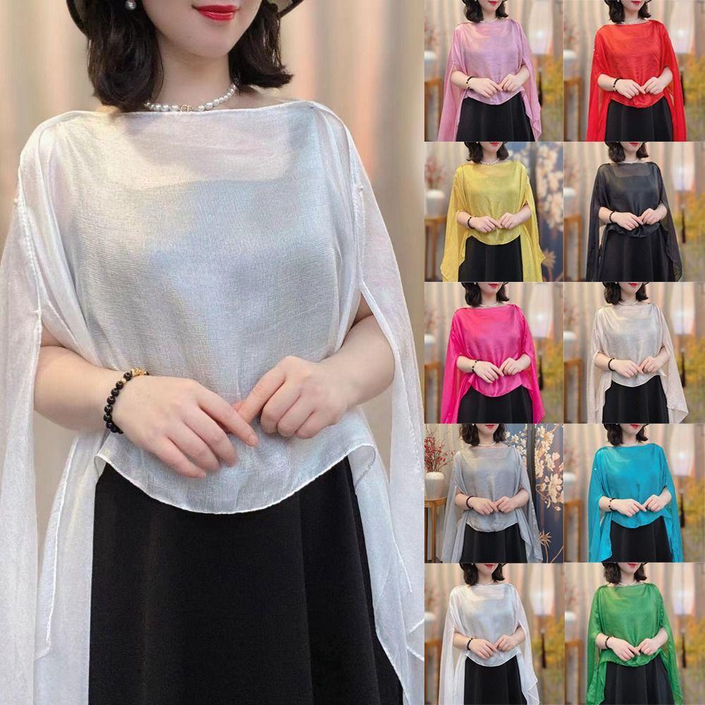 Chiffon Women Shawl Pure Color Cardigan Shawl New Fashion Fashion Scarf Women Girls