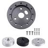 Steering Wheel Bolt Adapter, 6 Hole to 3 Hole Aluminum Hub Spacer, 0.5" 1" Thickness for Racing Car Steering Column