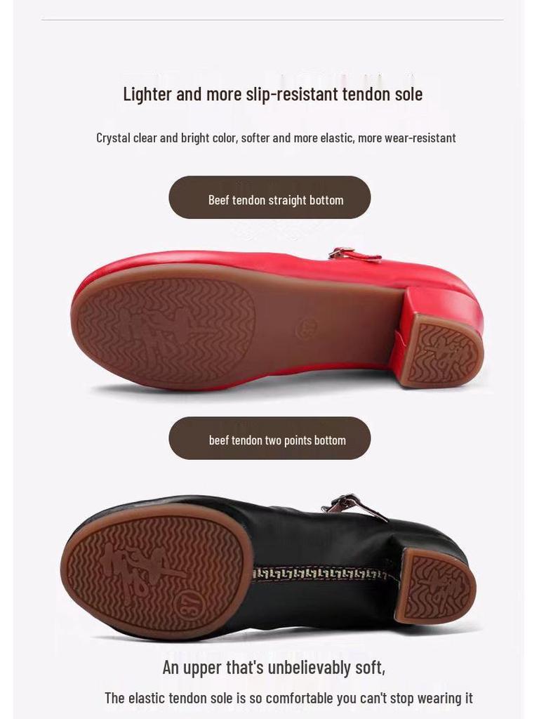 Женские серебристые туфли на среднем каблуке из мягкой кожи для бальных танцев