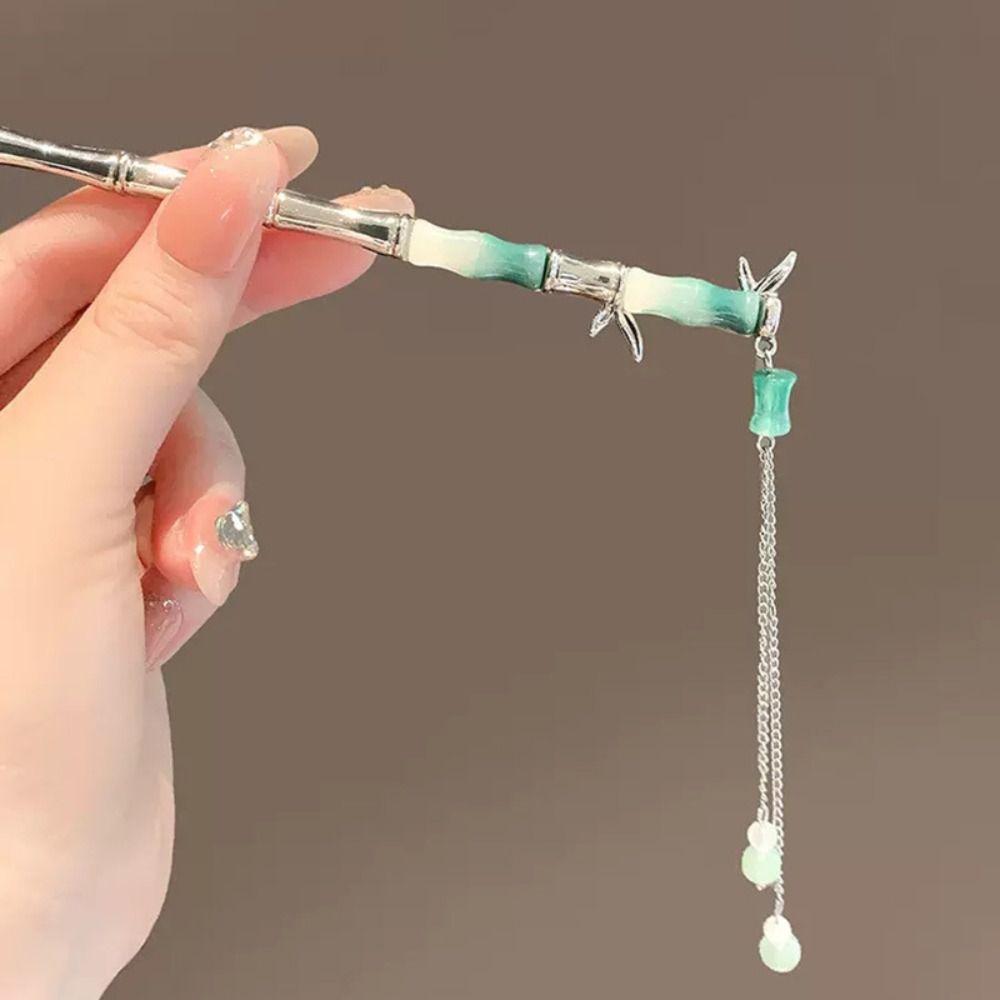 Ancient Style Tassel For Girl Metal Hairpin Chinese Style Headwear Hair Stick Hanfu Hair Fork