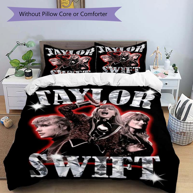 3pcs Taylor Swift Duvet Cover Set, Includes 1 Duvet Cover and 1/2 Pillowcases (No Insert) yy251104230