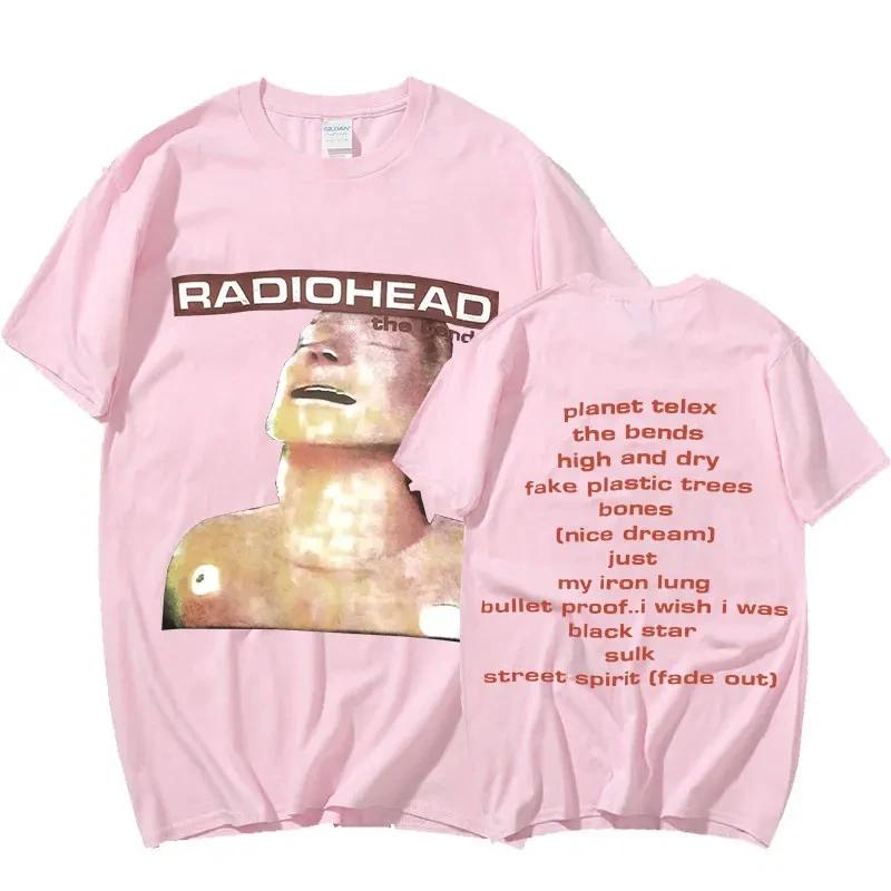 British Classic Rock Band Radiohead Album Poster Graphic Print T-shirt Men Women Streetwear Y2k Harajuku Fashion Casual Oversized Top Summer New Tee