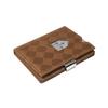 EXENTRI Eccentric Wallet EX027 Genuine Leather Trifold Wallet Mini Wallet RFID Blocking Compact Mini Wallet Cowhide Leather Small Wallet Men Women