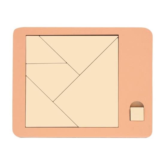 1/5 шт. Деревянная блочная головоломка Игра-вызов Исчезающий треугольник Прямоугольник Ромб Параллелограмм Игра-пазл Головоломка Игрушка