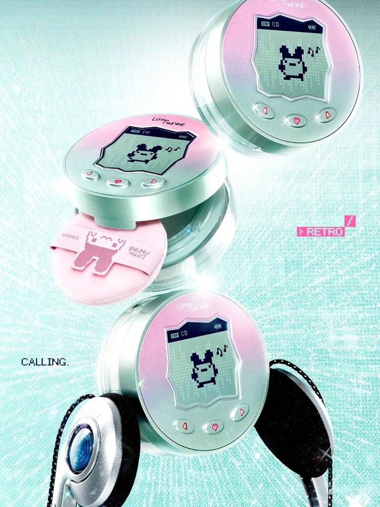 Little Ondine Tamagotchi Pixel Pals Collaboration Long Loose Lasting Powder 01/02, Oil Control, Soft Focus Finish, Fine Powder Texture