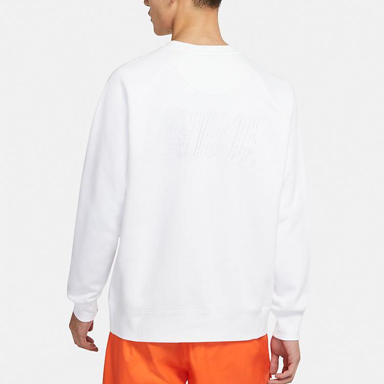 Nike Спортивная толстовка с длинным рукавом из флиса, мужская, белая DH1381-100