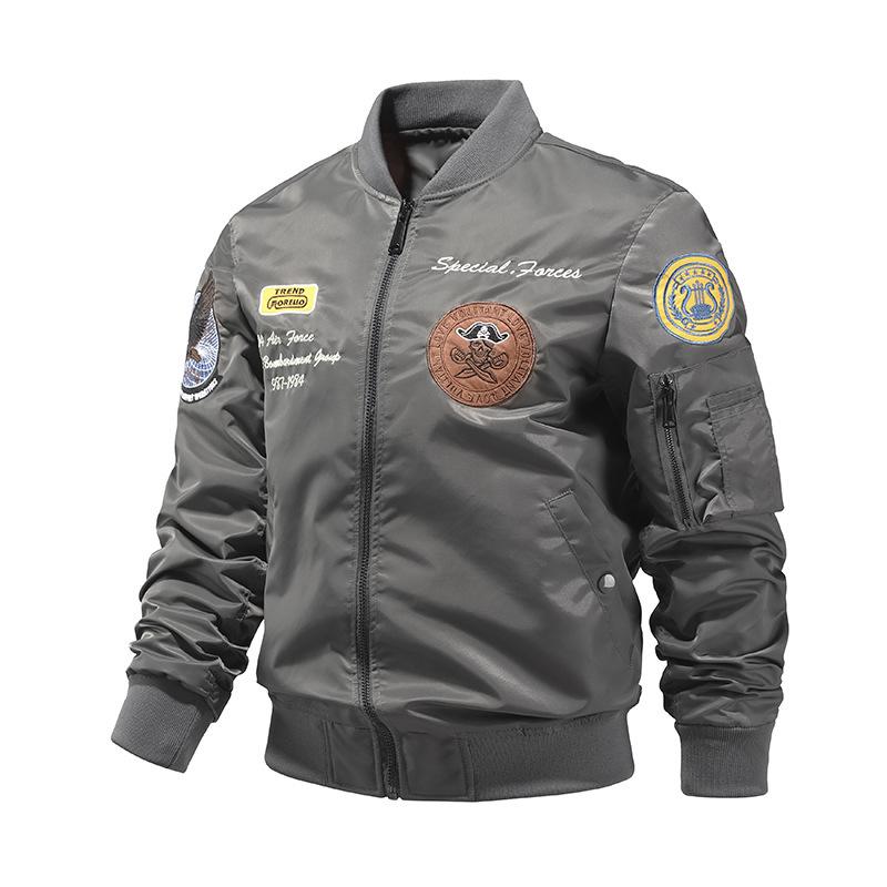 Вышитая куртка с хлопком/тонким хлопковым пальто ВВС Ma1 Pilot Jacket Мужская летная куртка
